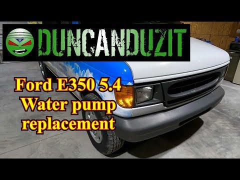 Ford 5.4 liter E350 water pump replacement, Leaking, 5.4ltr repair, rebuilt, aftermarket, pump.