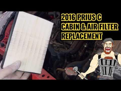 2016 PRIUS C CABIN & AIR FILTER REPLACEMENT