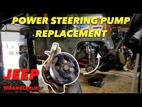 HOW TO REPLACE Jeep POWER STEERING PUMP // Jeep Wrangler JK 3.6L