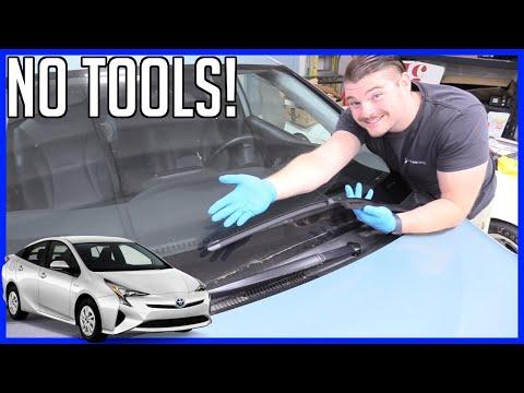 How to Replace Front Windshield Wiper Blades on a 2016 Toyota Prius C