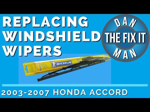 How to Replace Front Windshield Wiper Blades on a 2007 Honda Accord