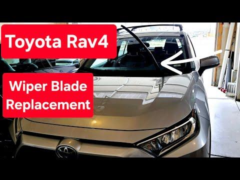 How to replace windshield wiper blades on Toyota Rav4 2019 to 2025