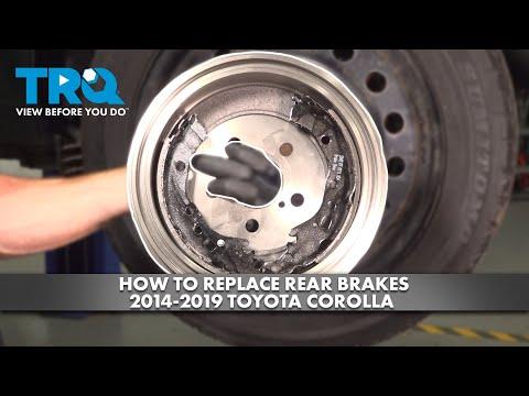 How to Replace Rear Brake Shoes and Drums on a 2009-2019 Toyota Corolla (Body: Sedan)