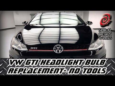 How to Replace Both Headlight Bulbs on a 2016 Volkswagen GTI