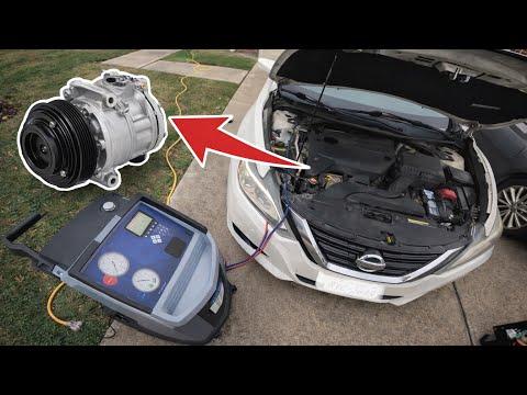 Mobile A/C Compressor Replacement on a 2017 Nissan Altima