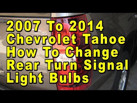 How to Replace Rear Turn Signal Bulbs (3157) on a 2008 Chevrolet Tahoe