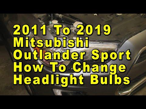 How to Replace Headlight Bulbs (H11 Low Beam) on a 2016 Mitsubishi Outlander Sport