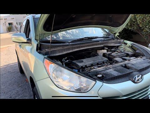 Replacing the ac compressor and doing an oil change on a 2013 Hyundai Tucson 2.4L!