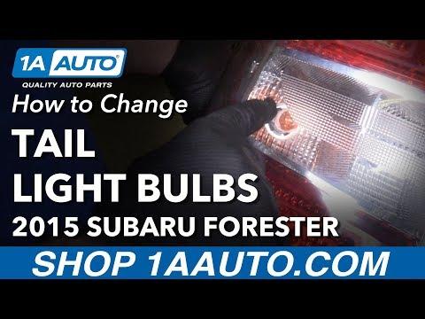 How to Replace Both Taillight Bulbs on a 2014 Subaru Forester (Brake/Tail Lamps)
