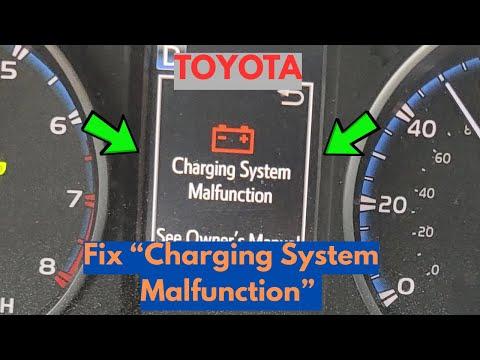 How To Fix "Charging System Malfunction" Warning In Toyota RAV4