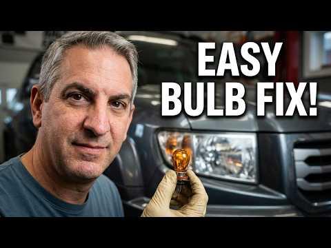 How to Replace Front Turn Signal Bulbs on a 2018 Honda Ridgeline (Wheel Well Access)