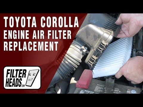 How to Replace Engine Air Filter 2013 Toyota Corolla L4 1.8L | TA25655, AF4015