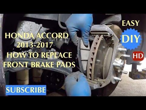 How to replace front brake pads on 2017 Honda Accord