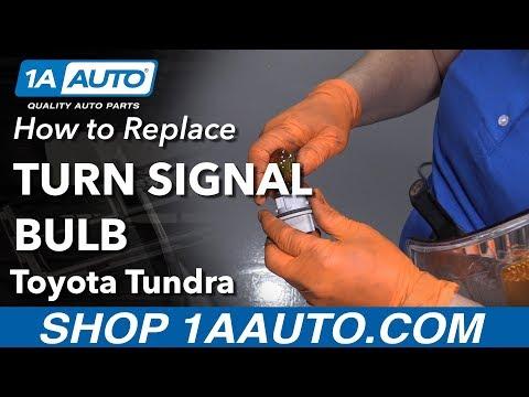 How to Replace the Front Turn Signal Bulbs on a 2016 Toyota Tundra
