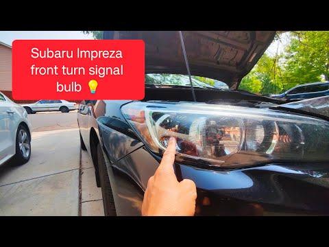 How to Replace Front Turn Signal Bulbs on a 2018 Subaru Impreza