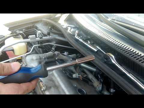 How to change a spark plug in a 2012 Toyota Corolla