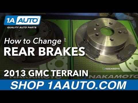 How to Replace Rear Brake Pads and Rotors 10-16 GMC Terrain
