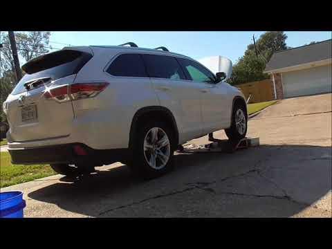 2016 Toyota Highlander Transmission Fluid Drain and Fill