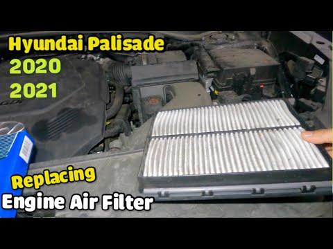 2020 2021 Hyundai palisade engine air filter replacement