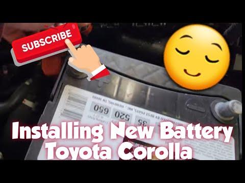 How to: Install New Battery 2012 Toyota Corolla
