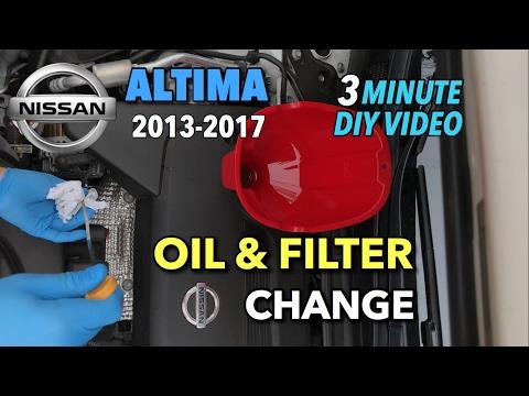 How to Change the Engine Oil and Filter on a 2013-2025 Nissan Altima 2.5L (Engine: Inline 4 2.5L)