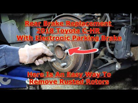 Rear Brake Replacement 2018 Toyota C-HR With Electronic Parking Brake