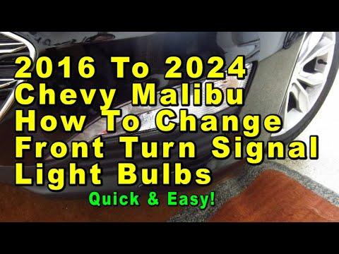 How to Replace the Front Turn Signal Bulb on a 2018 Chevrolet Malibu