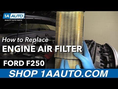How to Replace Engine Air Filter 11-16 Ford F250