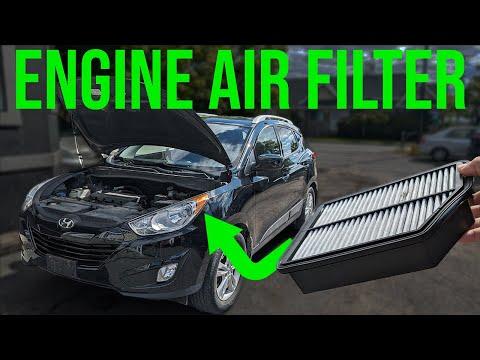 How to Replace Engine Air Filter - Hyundai Tucson (2010-2015)