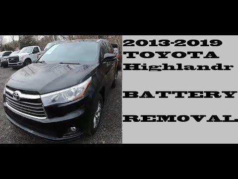 How to Replace the 12V Battery on a 2001-2019 Toyota Highlander (Engine: V6 3.5L)