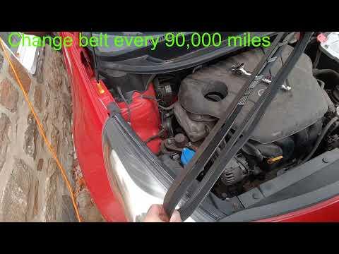 How to Replace the Serpentine Belt on a 2016 Kia Rio (Accessory Drive Belt)