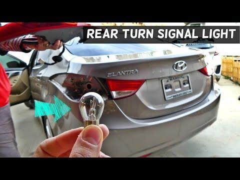 How to Replace Rear Turn Signal Bulbs on a 2016 Hyundai Elantra (1156A Amber)