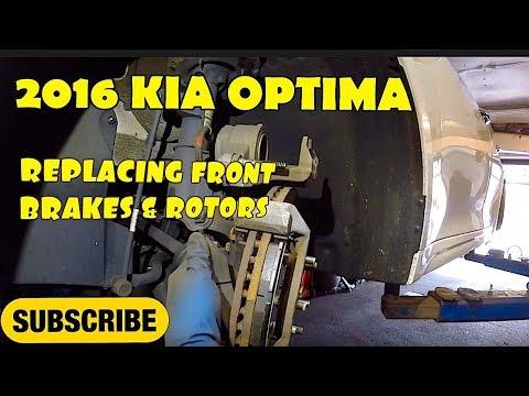 How to replace front brake pads on 2016 KIA OPTIMA
