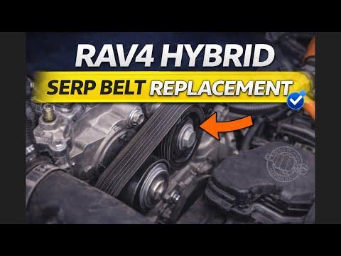 2017 Toyota RAV4 Hybrid Serpentine Belt Replacement | DIY Step-by-Step