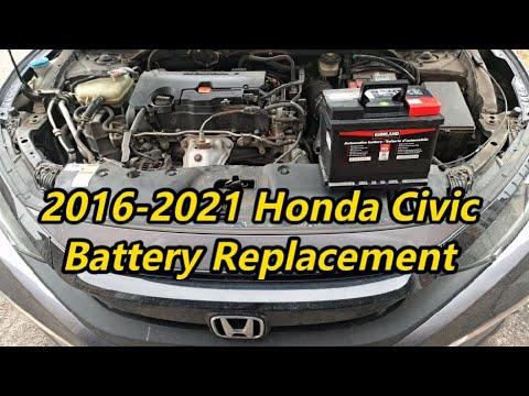 2016-2021 Honda Civic - Battery Replacement