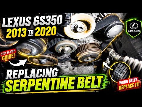 How to Replace the Serpentine Belt on a 2016 Lexus GS350 (Drive Belt Guide)