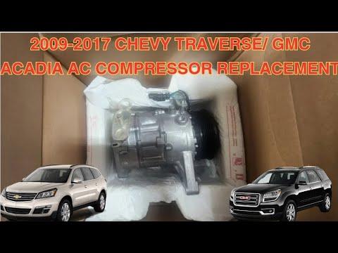 How to Replace the A/C Compressor on a 2016 Chevrolet Traverse (R-134a System)