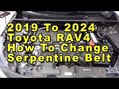 How to Replace the Serpentine Belt on a 2019-2025 Toyota RAV4 Hybrid 2.5L (Engine: Inline 4 2.5L)