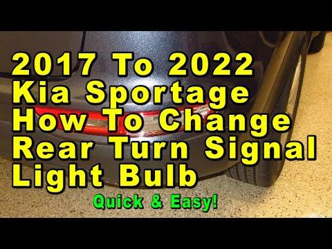 How to Replace Rear Turn Signal Bulbs on a 2018 Kia Sportage (Left & Right)