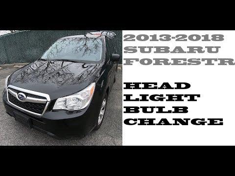 How to change replace Headlight bulbs in Subaru Forester 2013-2018