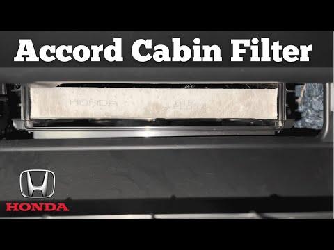 How to Replace the Cabin Air Filter on a 2003-2022 Honda Accord (Engine: Inline 4 2.0L)