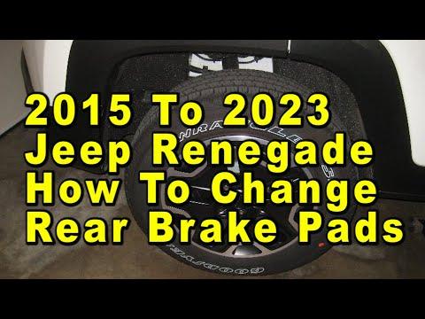 How to Replace Rear Brake Pads on a 2016 Jeep Renegade (Torque Specs Included)