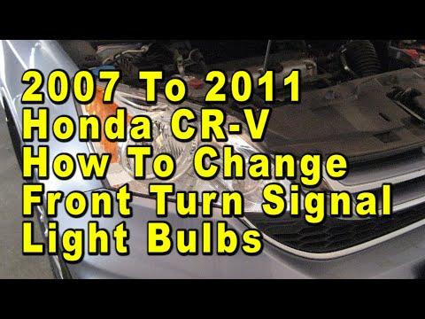 How to Replace Front Turn Signal Bulbs on a 2011 Honda CR-V (7440A Amber)