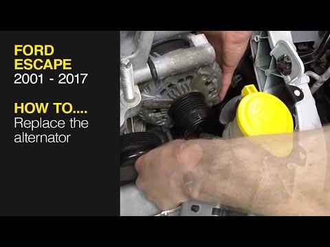 How to Replace the alternator on the Ford Escape 2001 - 2017