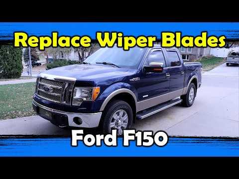 How to Replace Front Windshield Wiper Blades on a 2012 Ford F-150