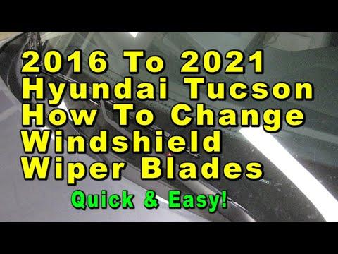 How to Replace Front Windshield Wiper Blades on a 2016 Hyundai Tucson