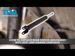 How to Replace Rear Shock Absorbers 2011-2021 Jeep Grand Cherokee