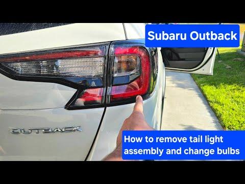 How to remove tail light on Subaru Outback 2020 to 2025 6th generation