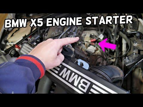 BMW X5 E70 E53 F15 ENGINE STARTER LOCATION REPLACEMENT EXPLAINED