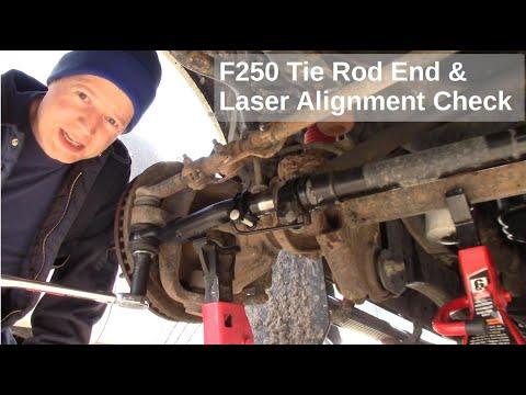 Ford F-250 Outer Tie Rod Replacement and Laser Alignment Check
